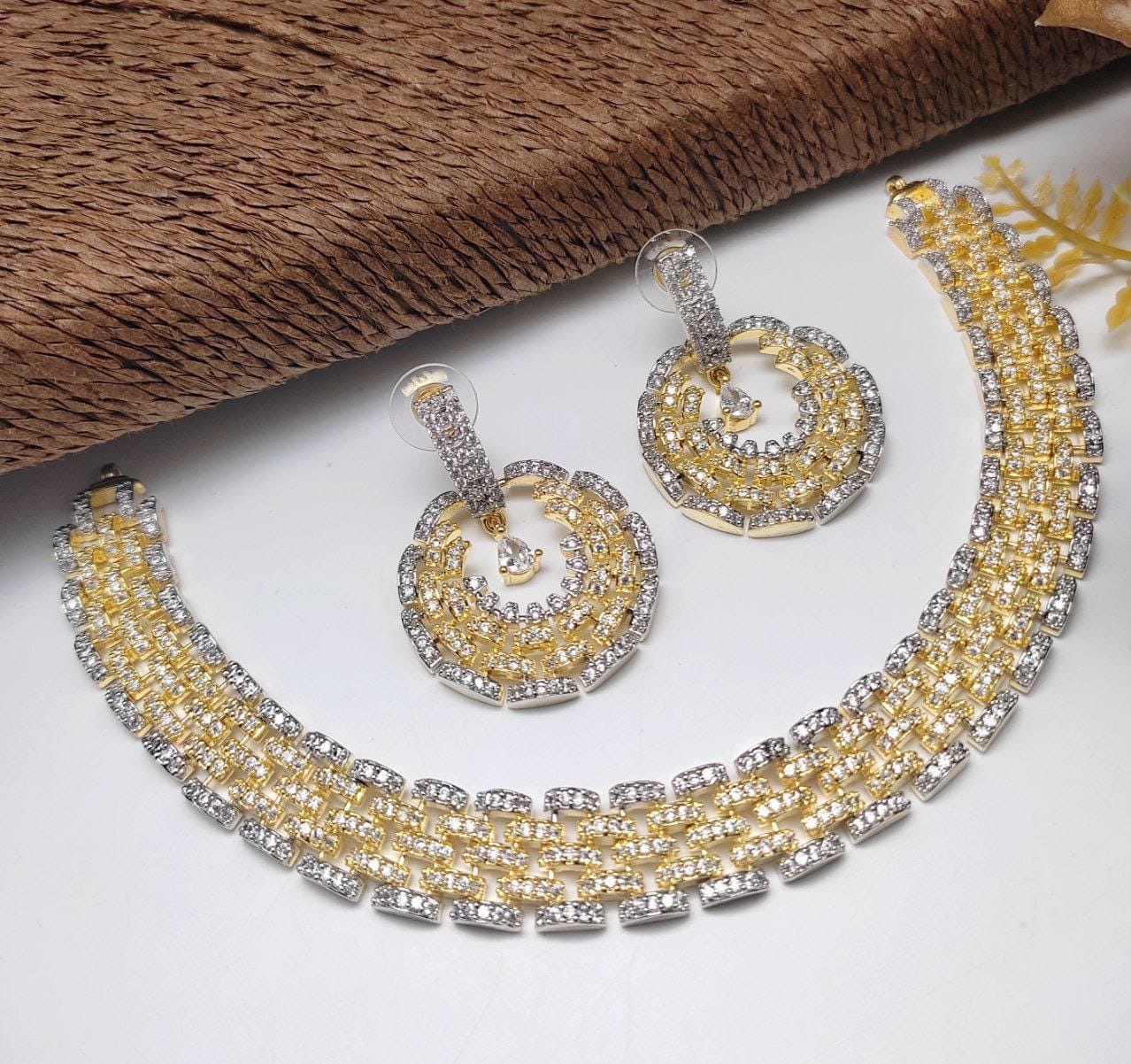 American Diamond Necklace Set