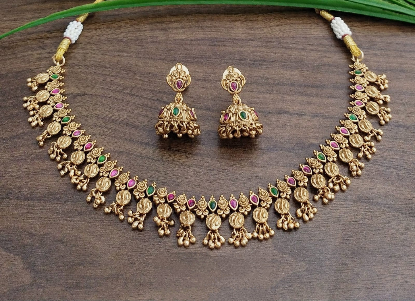 Rajawadi Gold Polish Necklace Set 3