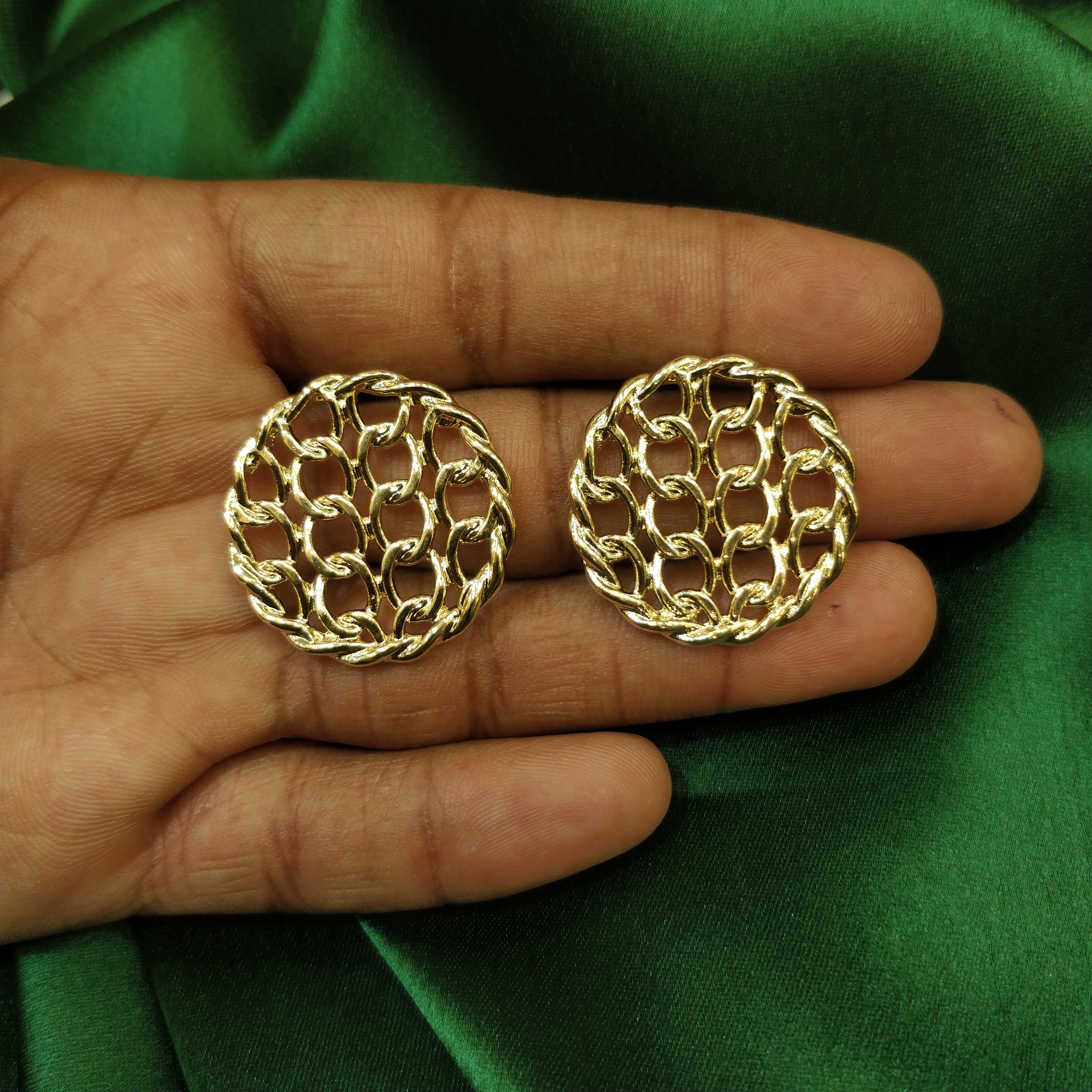 Golden hot sale western earrings