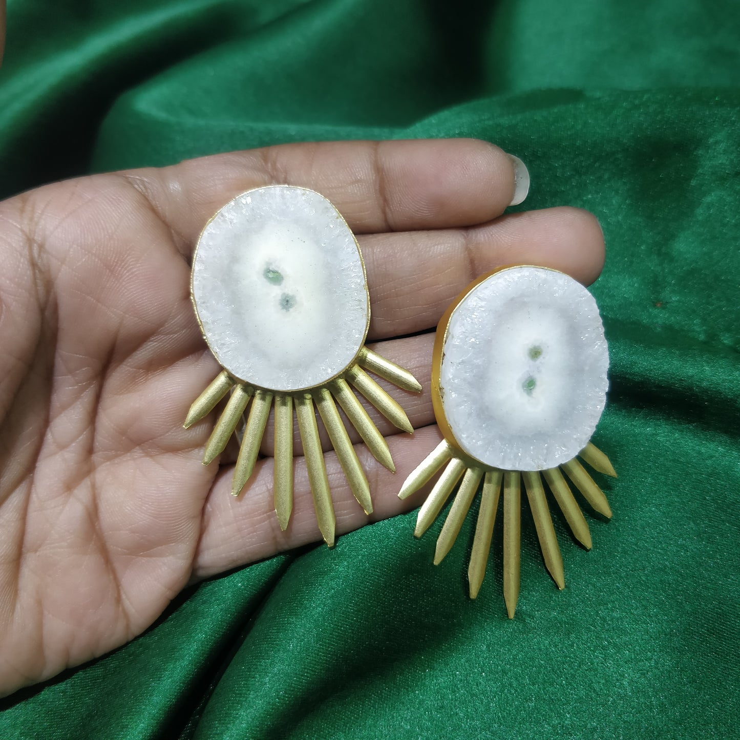 Jalparee's Indowestern MOP earrings T09614