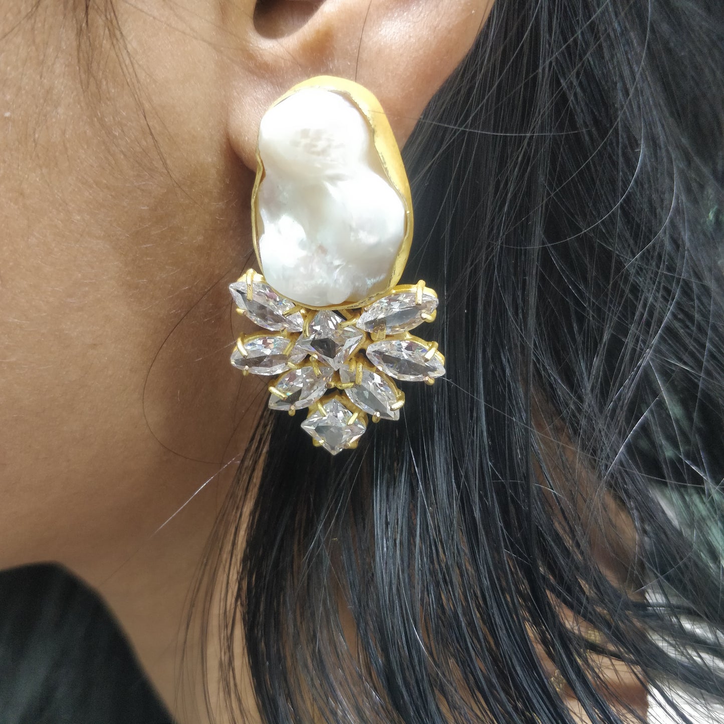 Jalparee's Indowestern Earrings T07851