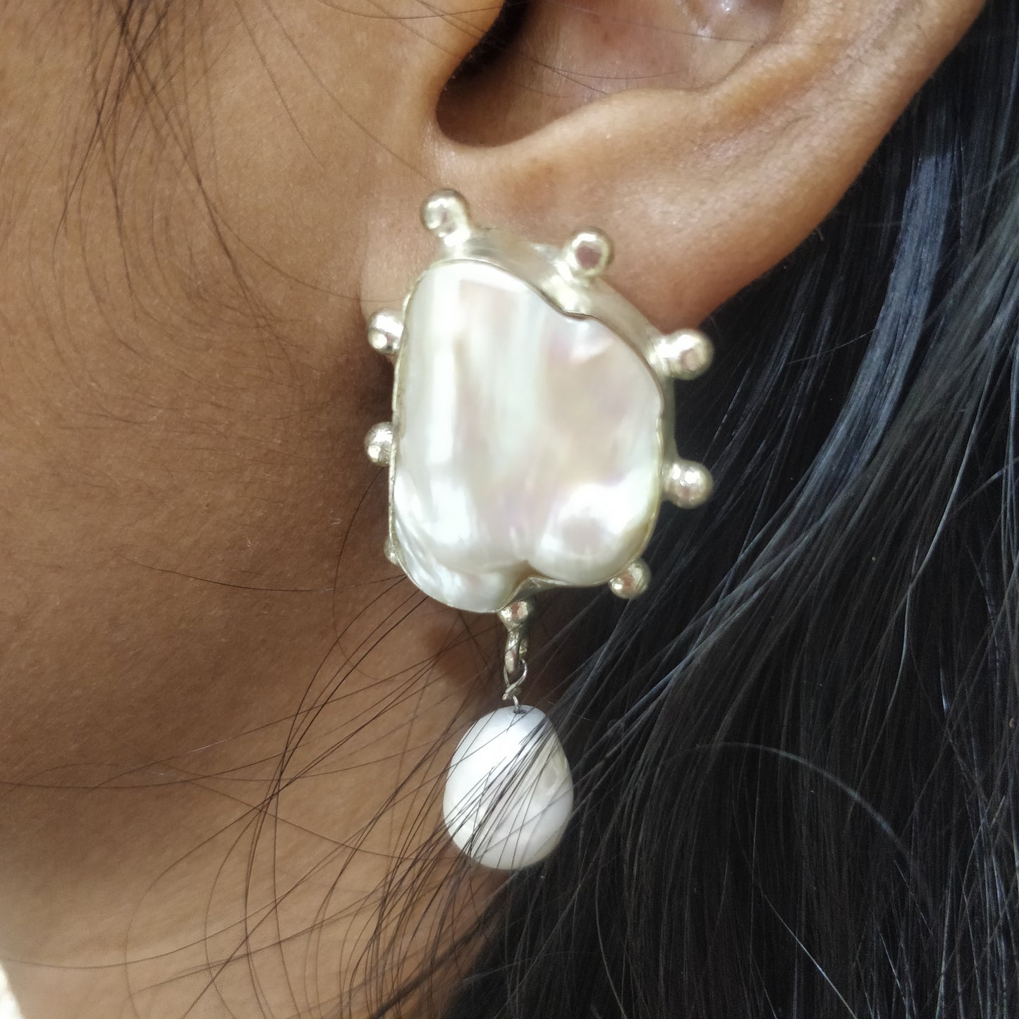 Jalparee's IndoWestern MOP Earrings T05223