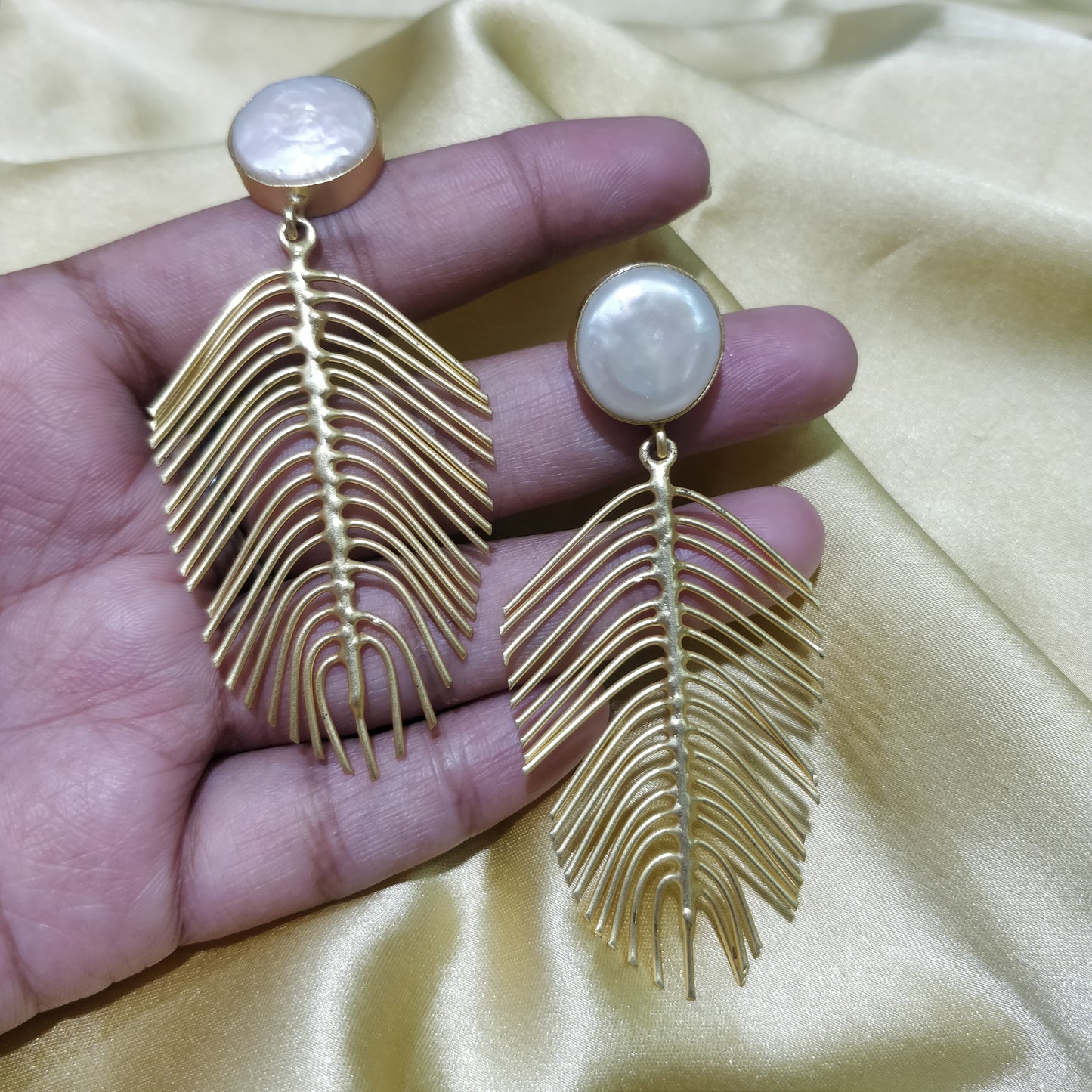 Jalparee's MOP Indo western Earrings T05903