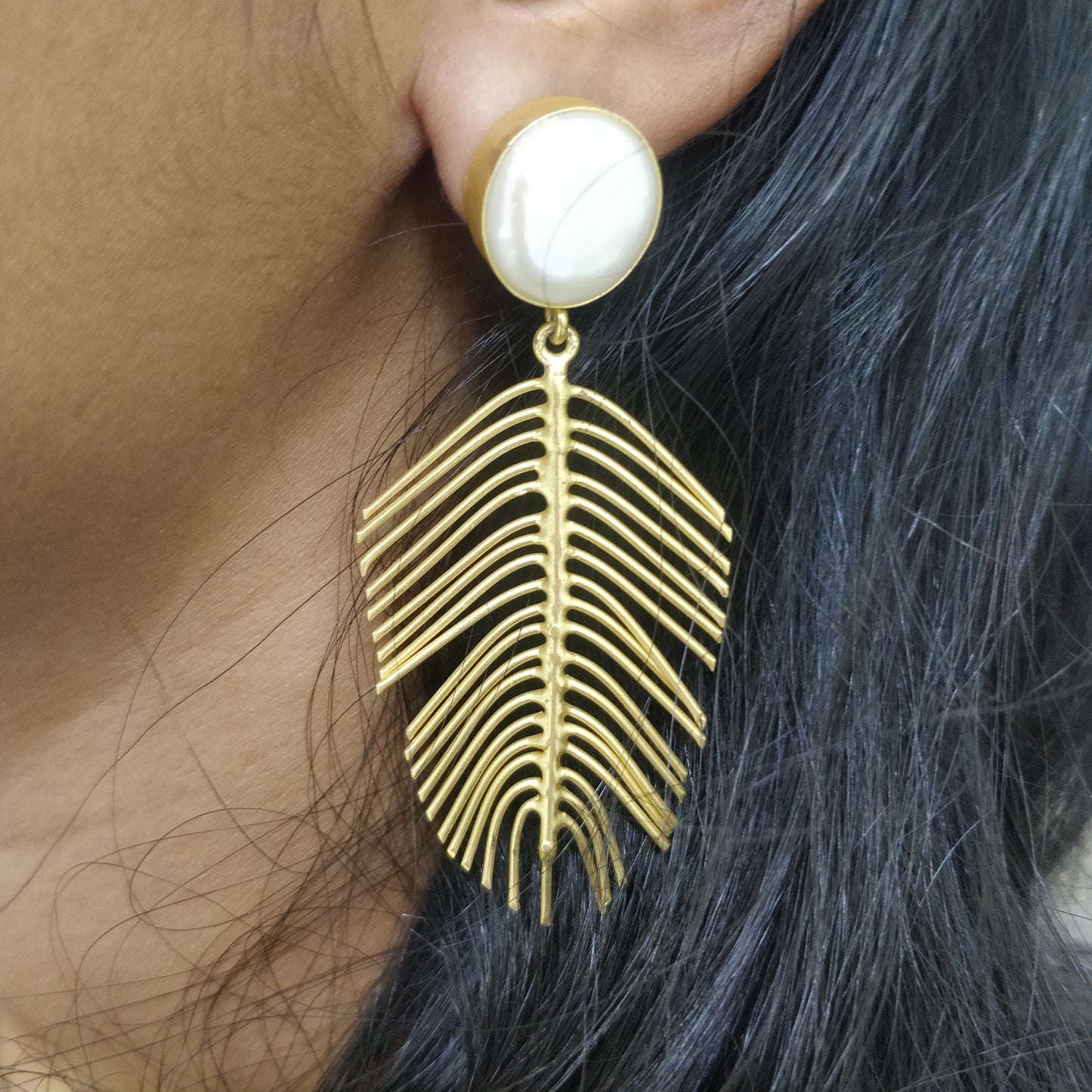 Jalparee's MOP Indo western Earrings T05903