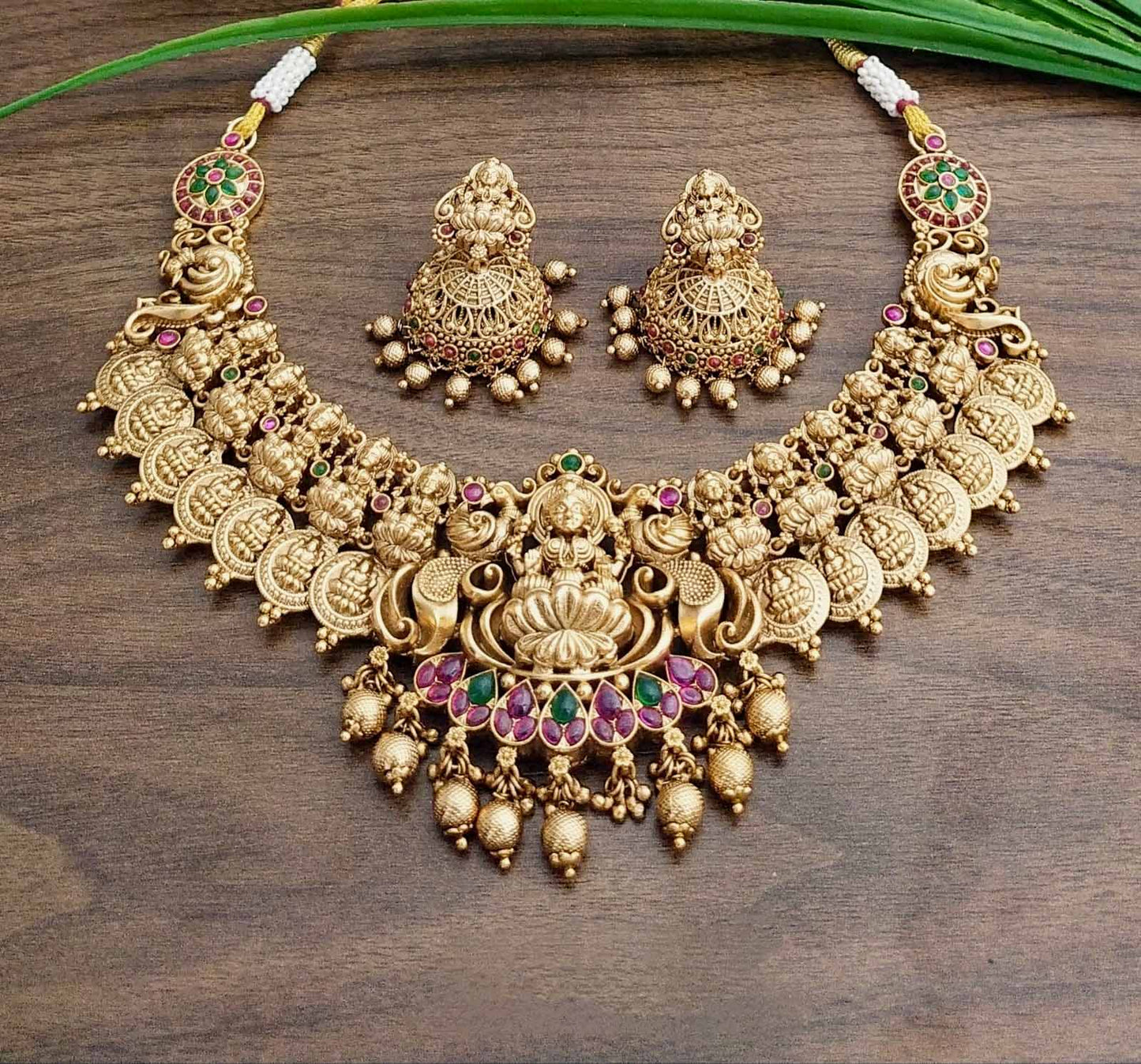 Rajawadi Gold Polish Necklace Set 4