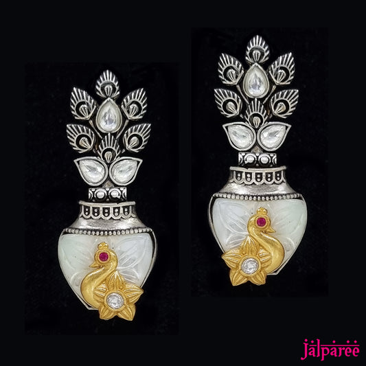 Indowestern MOP Designer Earrings